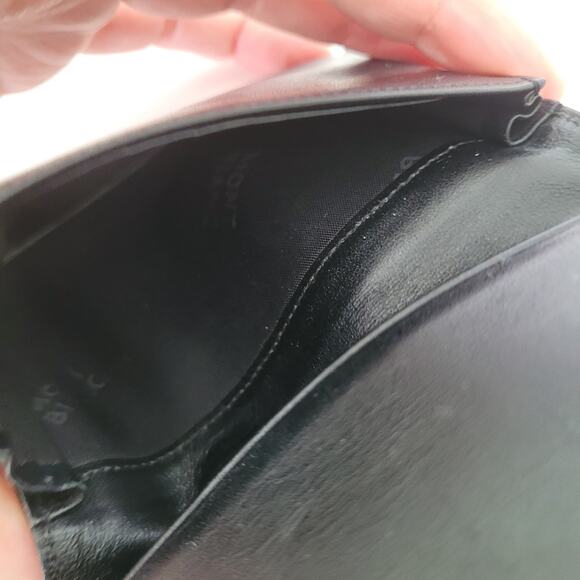 Montblanc Meisterstuck Men's Leather Black Wallet Card Holder Small Bifold Logo - Picture 7 of 9